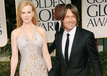 KEITH URBAN AND NICOLE KIDMAN ATTEND THE 2012 GOLDEN GLOBES.