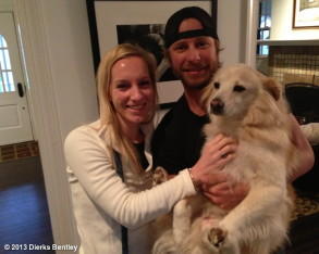 A HAPPY ENDING FOR DIERKS BENTLEY AND HIS DOG, JAKE. (PHOTO)