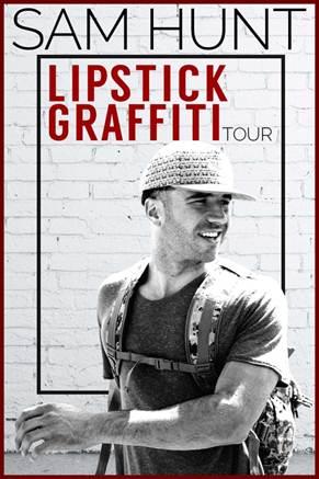 SAM HUNT’S LIPSTICK GRAFFITI TOUR SELLS OUT 15 DATES WITHIN MINUTES OF GOING ON SALE. (PRESS RELEASE)