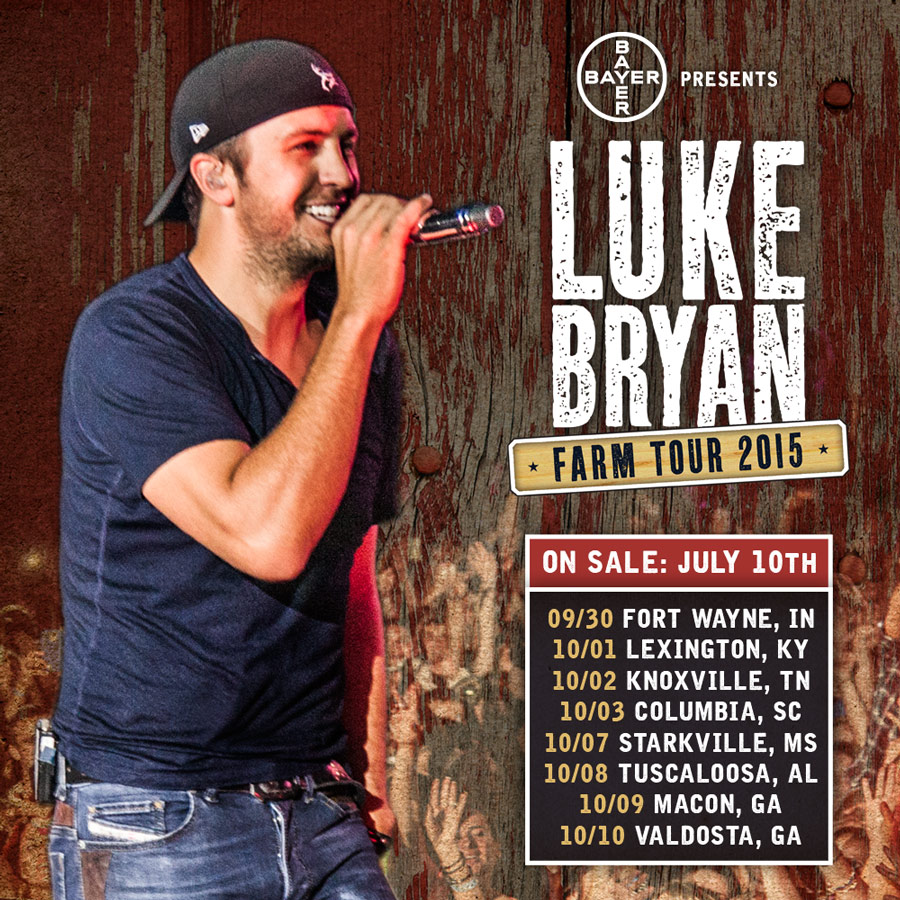 Luke bryan concert dates