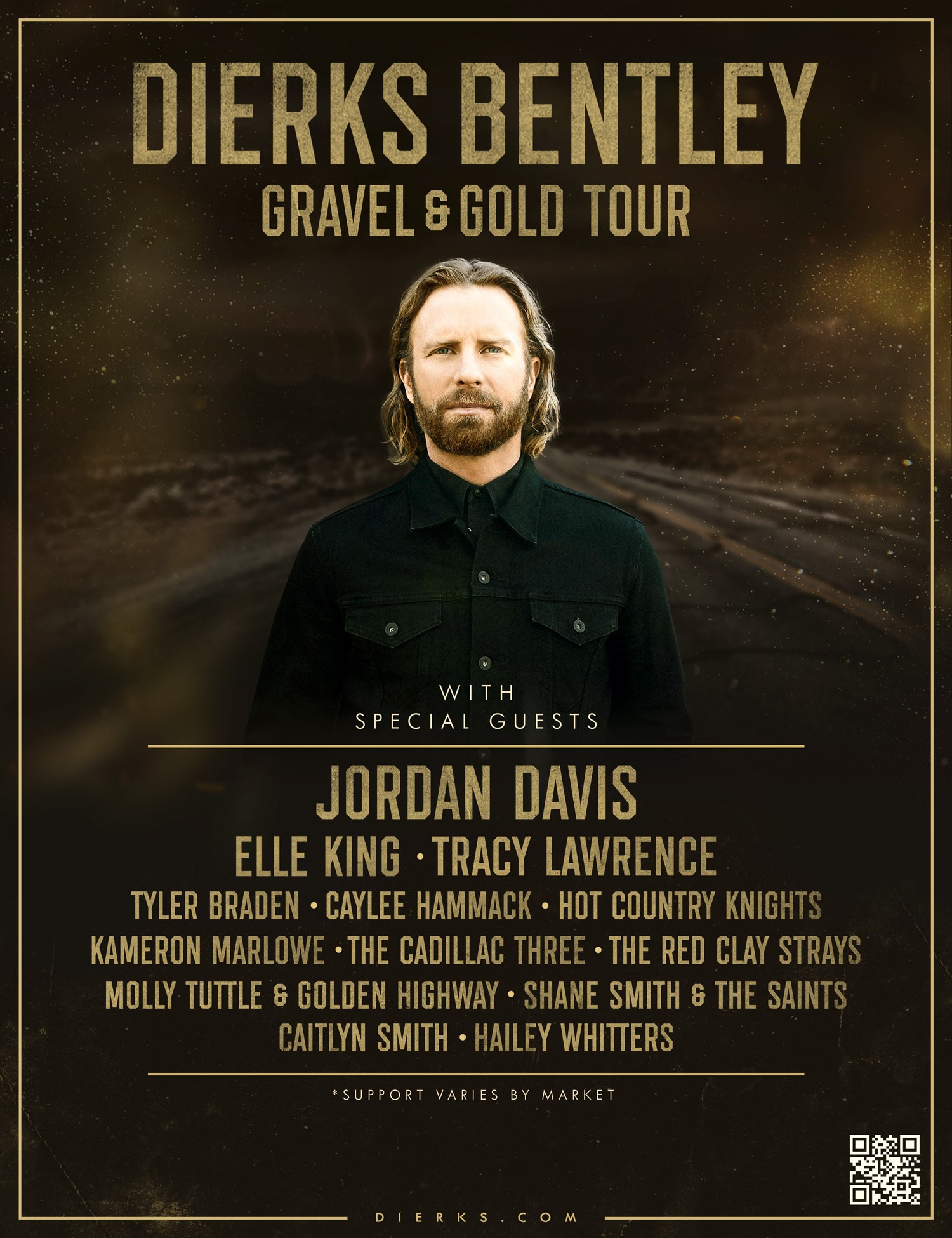 dierks bentley gravel & gold tour setlist